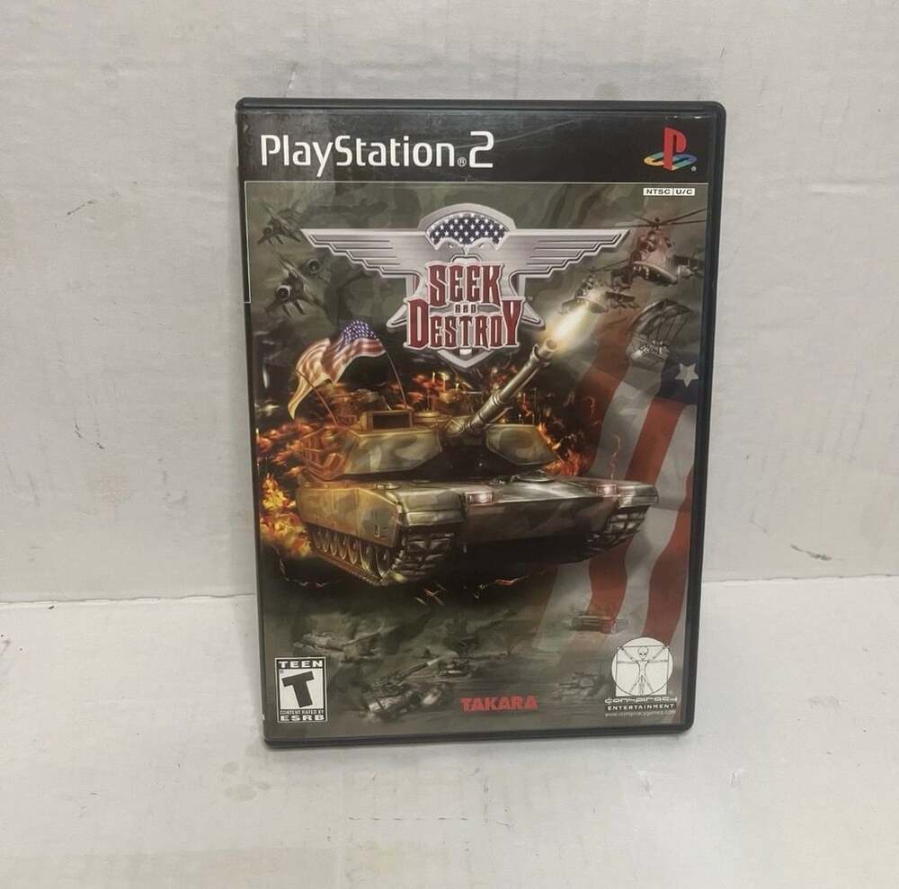 Takara Seek and Destroy PlayStation 2 PS2 Complete CIB Video Game